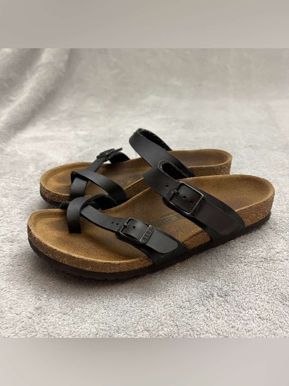 Birkenstock Mayari Birko-Flor Black Sandals Size 34 EU, Size 3 US Women’s